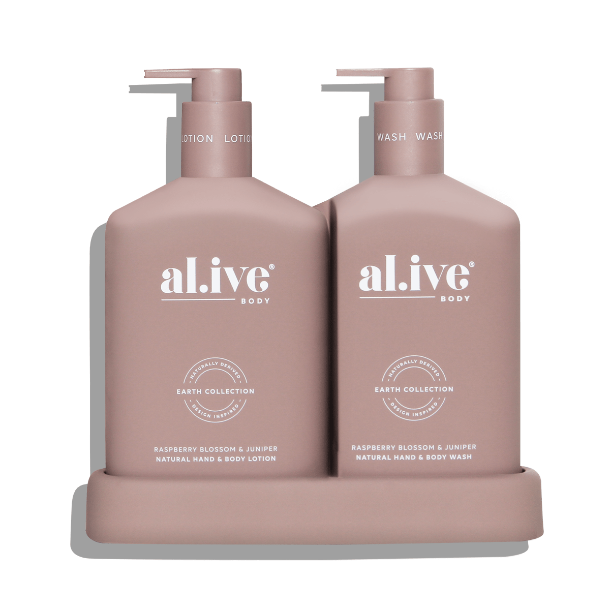 Alive Body Wash & Lotion Duo + Tray Raspberry Blossom & Juniper main product image