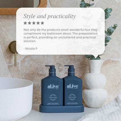 Wash & Lotion Duo + Tray – Coconut & Wild Orange main image