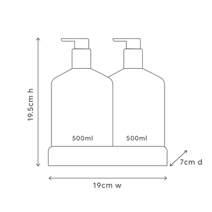 Alive Body Wash & Lotion Duo + Tray Green Pepper & Lotus with tray