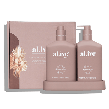 Alive Body Wash & Lotion Duo + Tray Raspberry Blossom & Juniper main product image