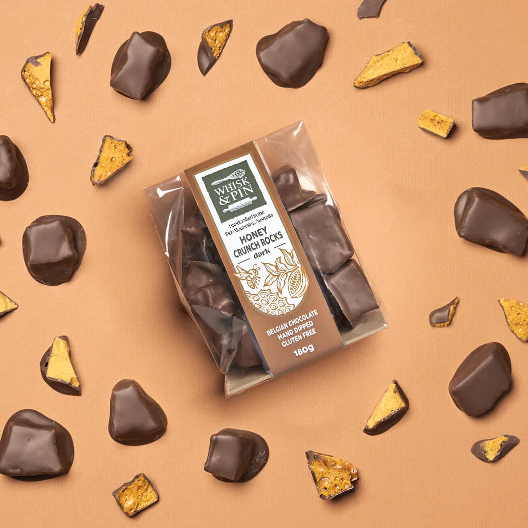 Honey Crunch Rocks Dark 180g (Styled)