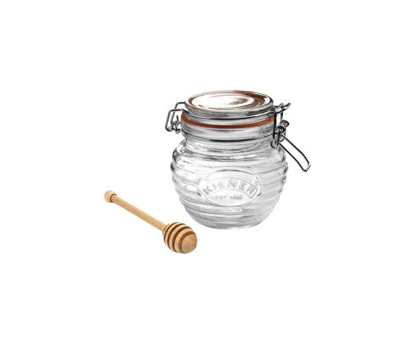 Honey Pot In Gift Box (with Drizzler Spoon)