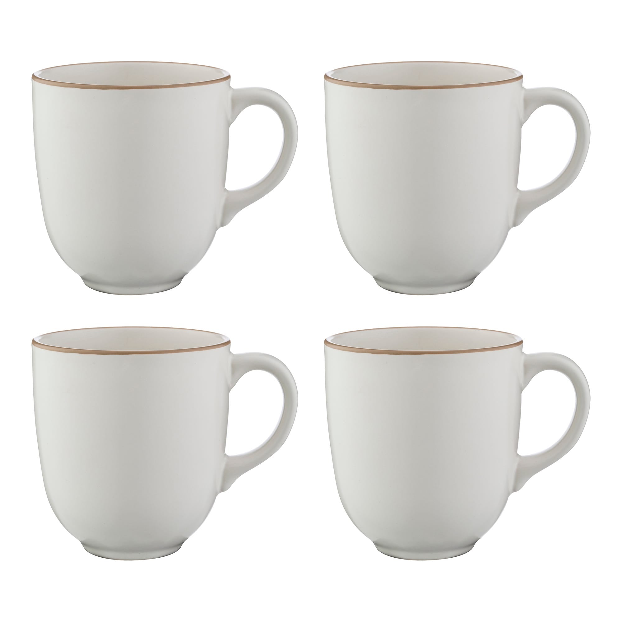 Classic Collection Cream - Set of 4 Mugs