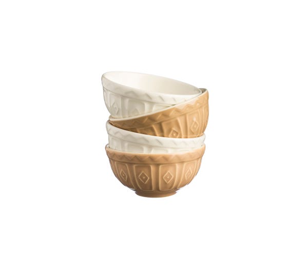 Cane Set Of 4 Food Preparation Bowls