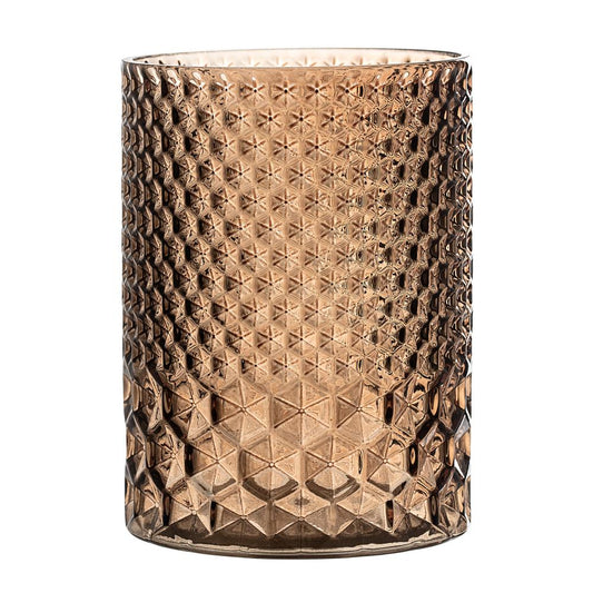 Votive/Vase Glass, Brown