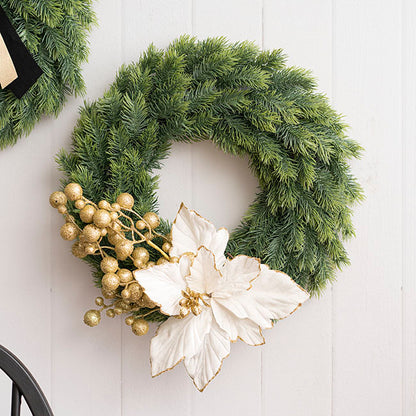 Real Touch Traditional Pine Wreath Green (45cmD)