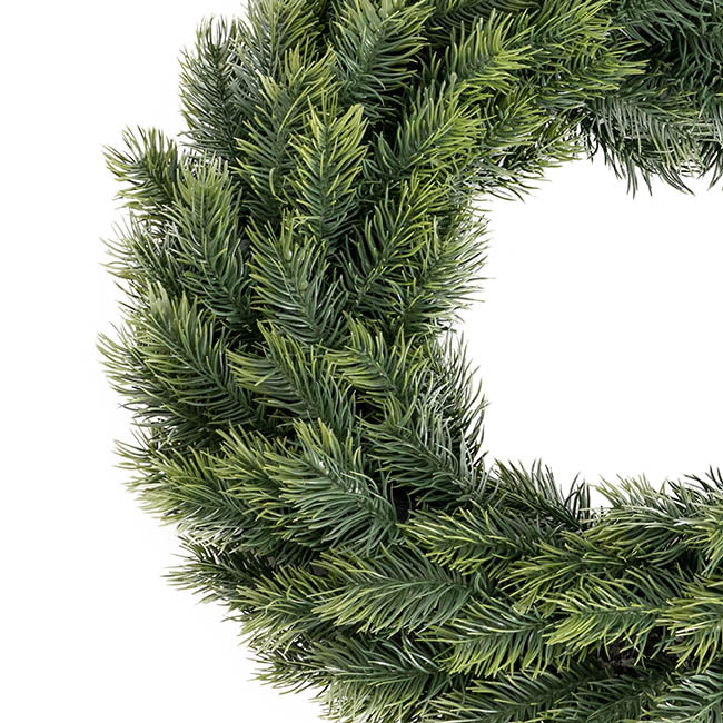 Real Touch Traditional Pine Wreath Green (45cmD)