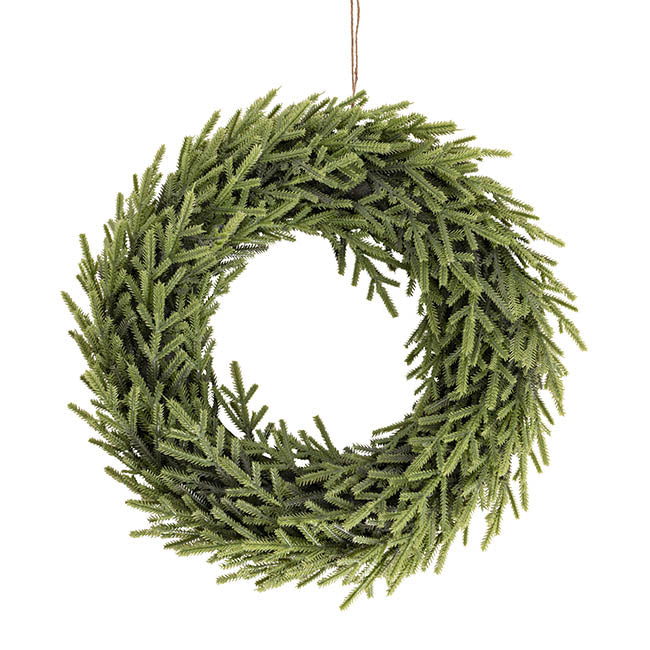 Norway Spruce Pine Wreath Green (45cmD)