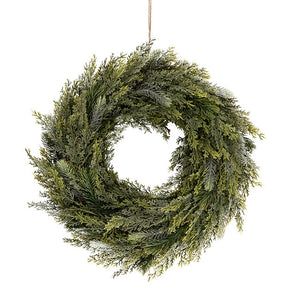 Cypress Pine Mix Wreath Dusty Green (42cmD)