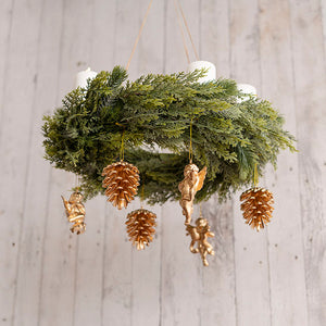 Cypress Pine Mix Wreath Dusty Green (42cmD)