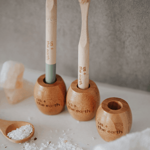 Bamboo Toothbrush Stand