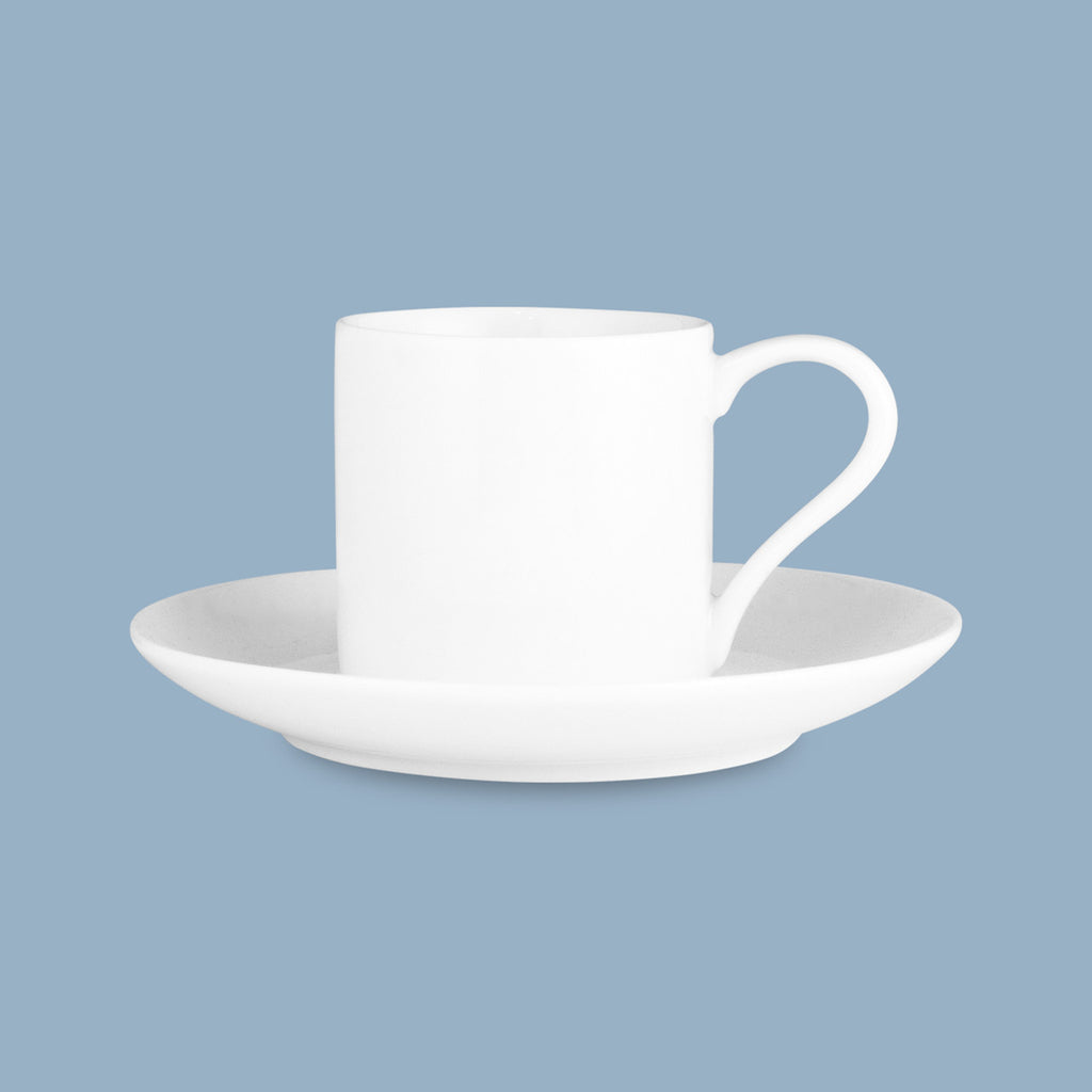 Straight Demi Cup and Saucer, New Bone 100ml