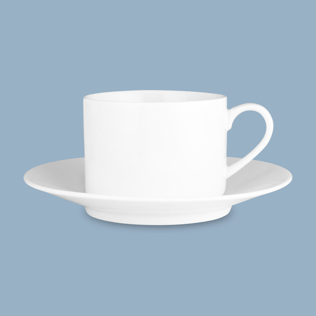 Straight Cup and Saucer,New Bone 250ml
