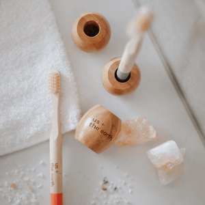 Bamboo Toothbrush Stand