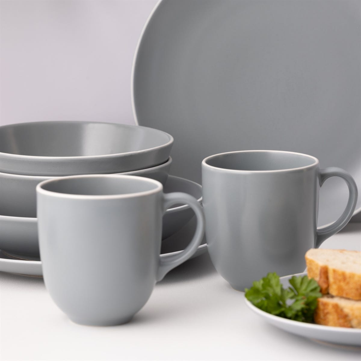 Classic Collection Grey - Set of 4 Mugs