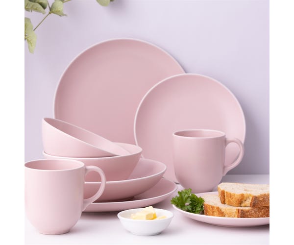 Classic Collection Set Of 4 Pink Mugs 400ml