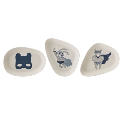 Superhero Bamboo Plate (Set of 3)