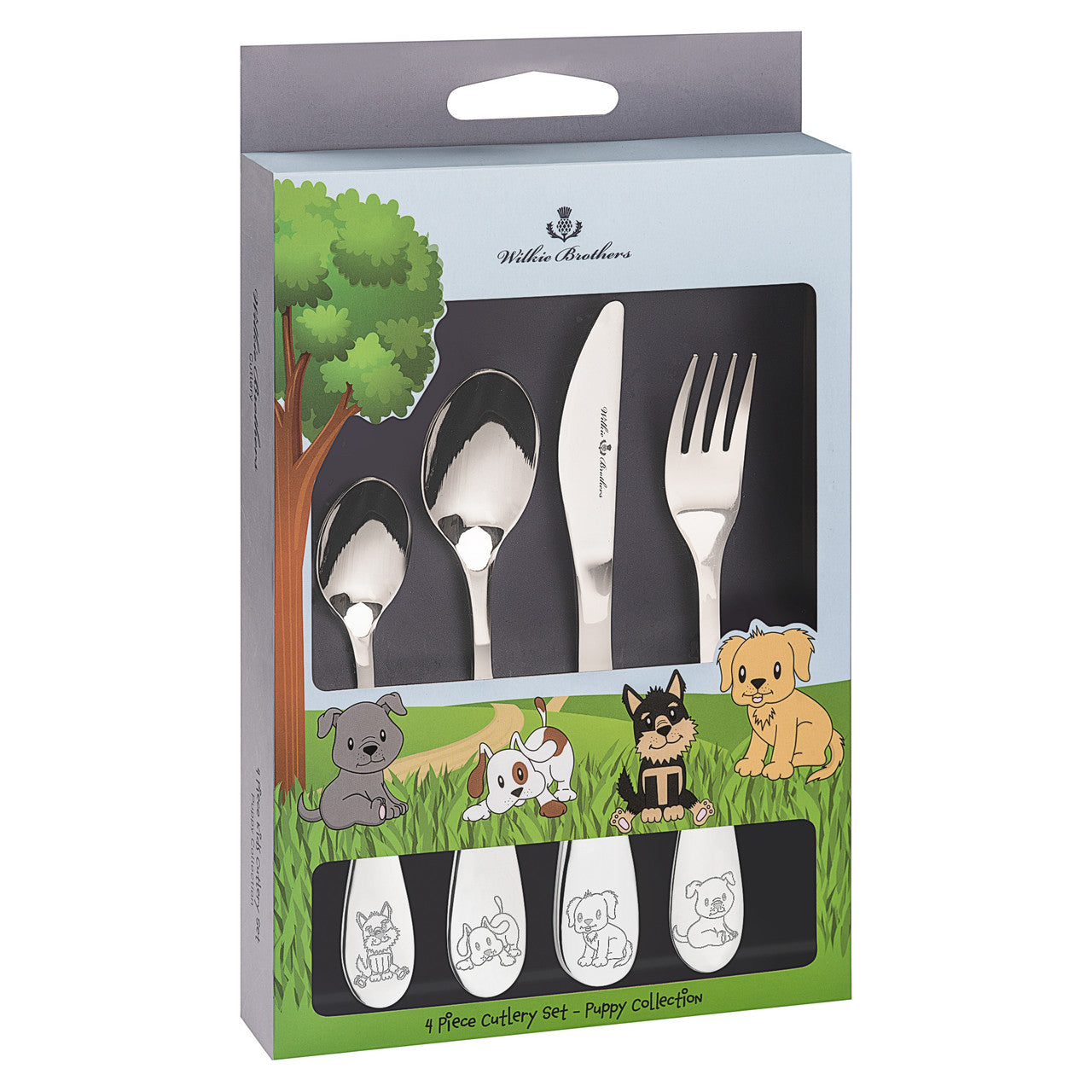 4 Piece Children's Cutlery - Puppy Collection