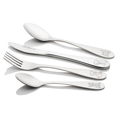 4 Piece Children's Cutlery - Puppy Collection