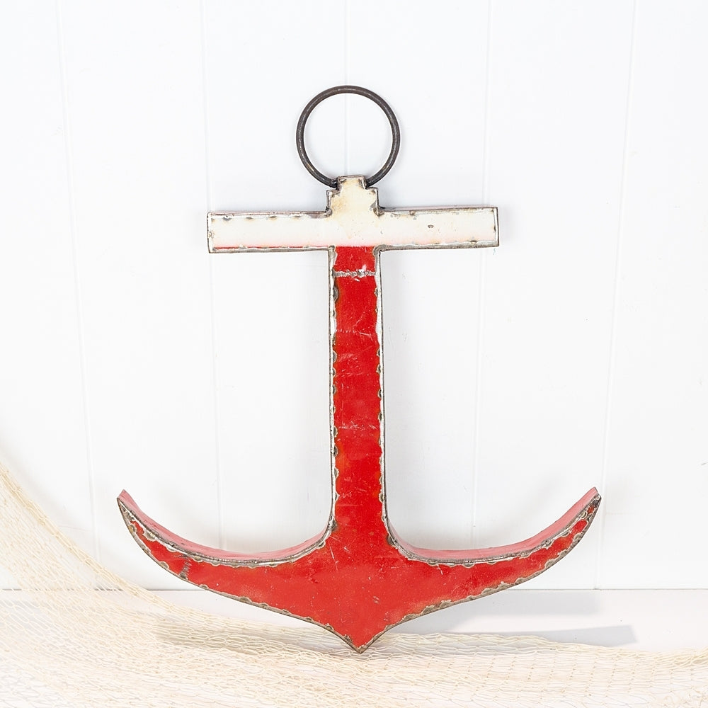 42cm Metal Anchor - Admiral RED