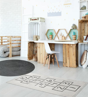 Kids Hopscotch Designer Vinyl Rug