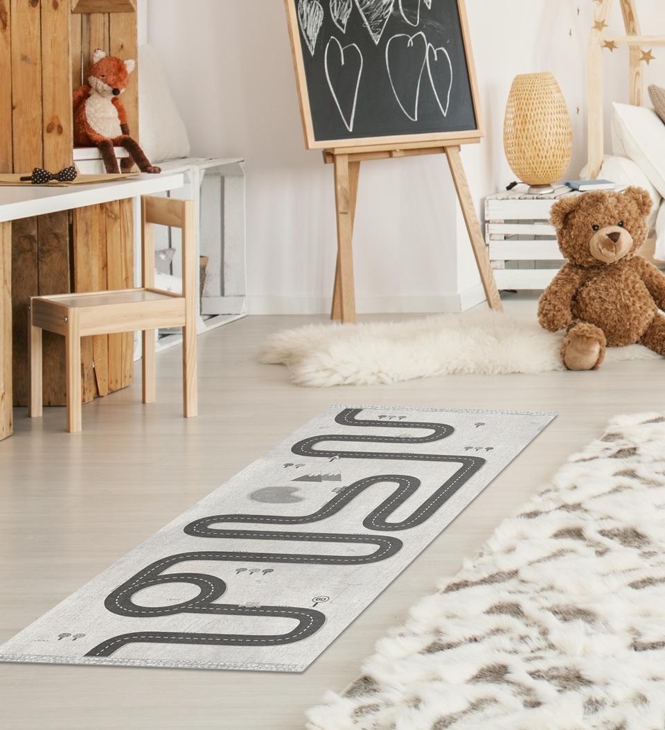 Kids Road Designer Vinyl Rug