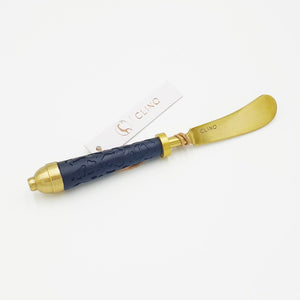 Brass Leather Cheese Knife