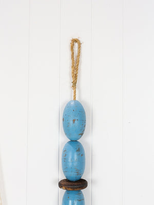 String of Oval Buoys - Blue