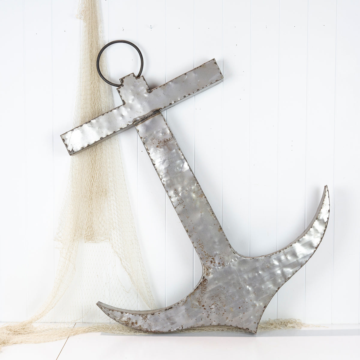 115cm Metal Anchor - Admiral SILVER