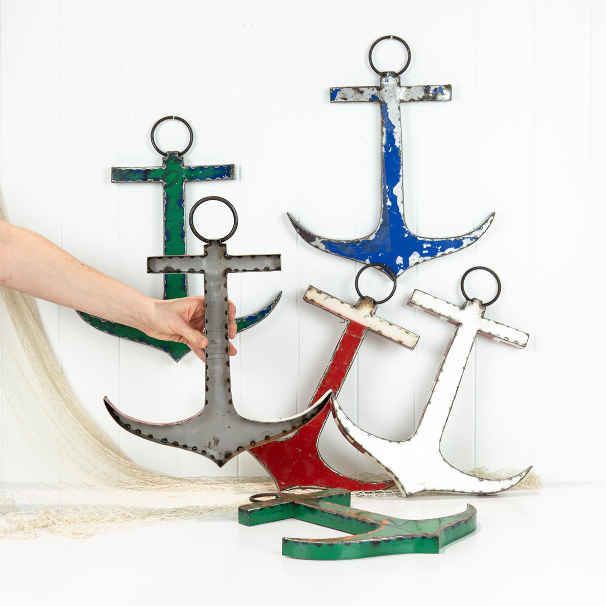 42cm Metal Anchor - Admiral RED
