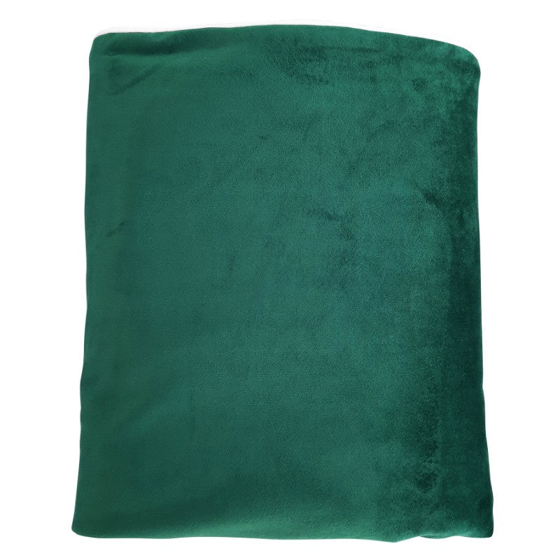 Myuna Emerald Green Plush Luxury Velvet Throw 250 cm by
140 cm
