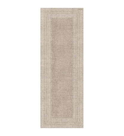 Emilia White Soft Flooring - Designer Flatwoven Vinyl Rug