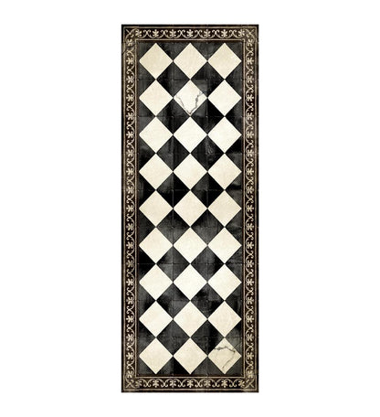 Gambit; Chess Antique, Vinyl Rug