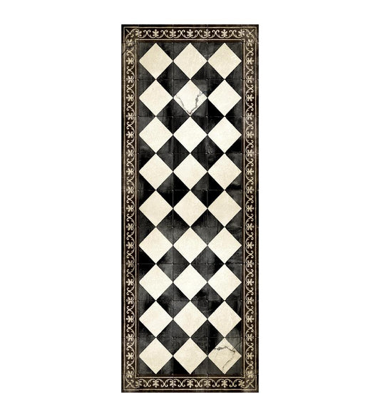 Gambit; Chess Antique, Vinyl Rug