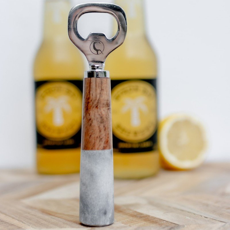 Grey Marble Bottle Opener