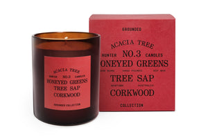NO. 3 Acacia Tree Candle / honeyed greens, tree sap, corkwood