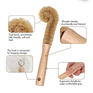 Cleaning Brush - Long with Sisal Bristles