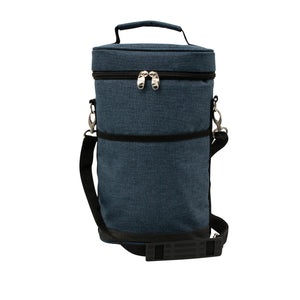 Karlstert Premium 2 Bottle Wine Carrier Blue