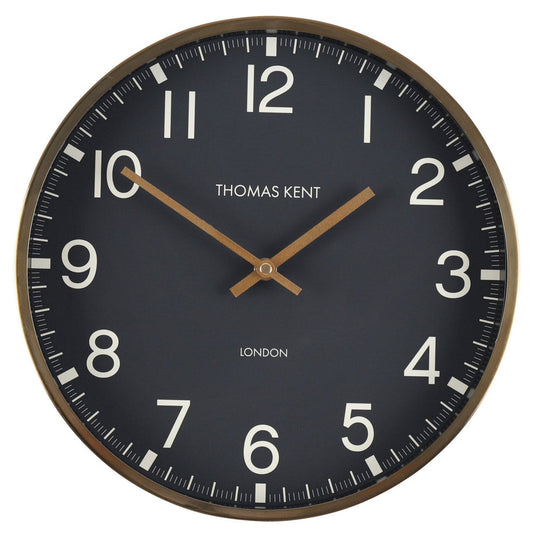 Thomas Kent Clocksmith Wall Clock 30cm - Brass Black