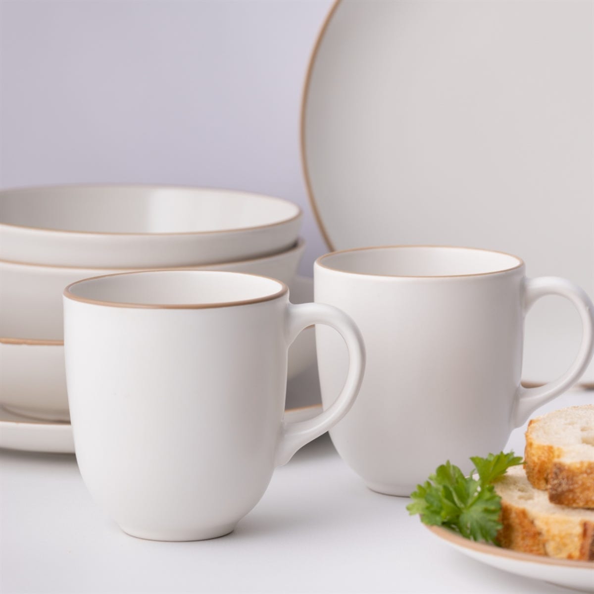 Classic Collection Cream - Set of 4 Mugs