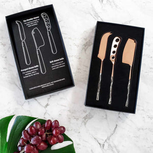 Copper Cheese Knife Set