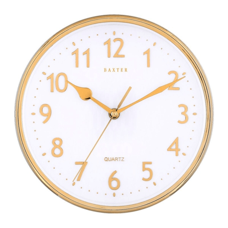Baxter Emory Wall Clock 3D Foil 25cm Gold 