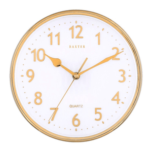 Baxter Emory Wall Clock 3D Foil 25cm Gold 