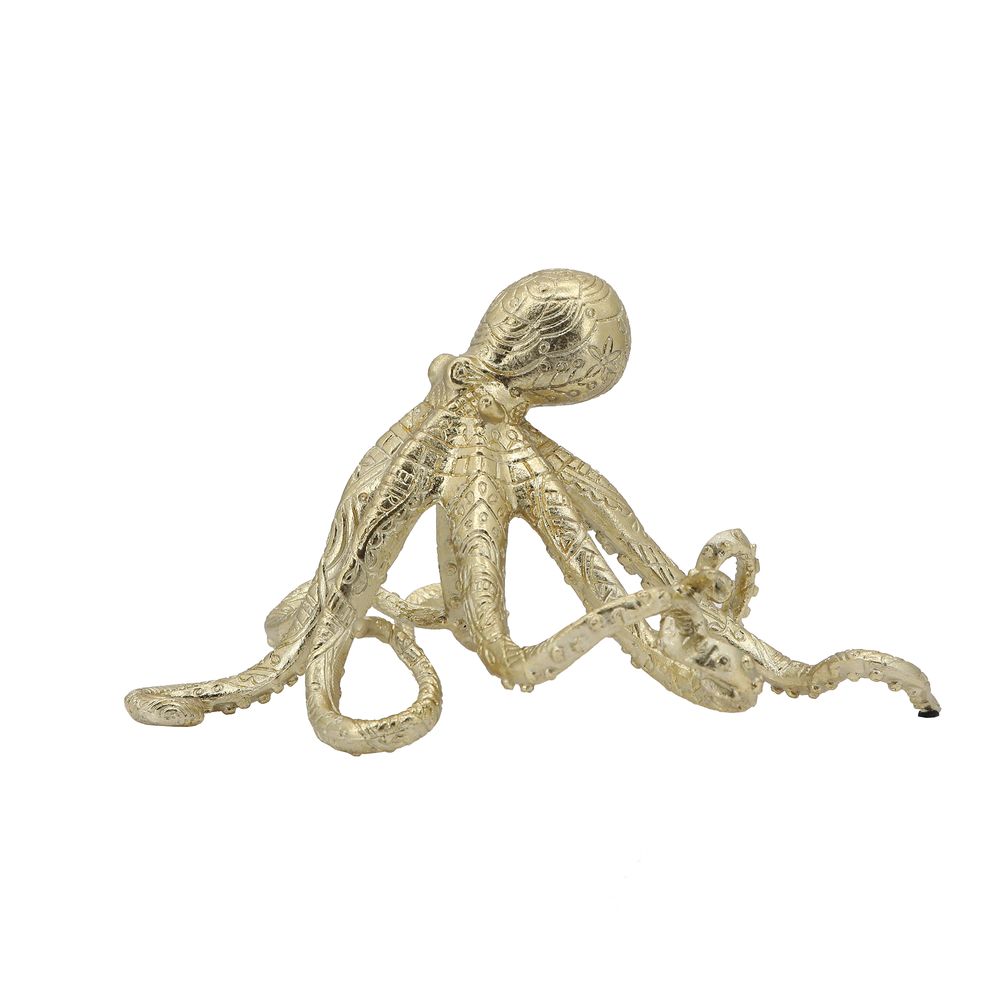 Owen Gold Octopus Ornament H13cm