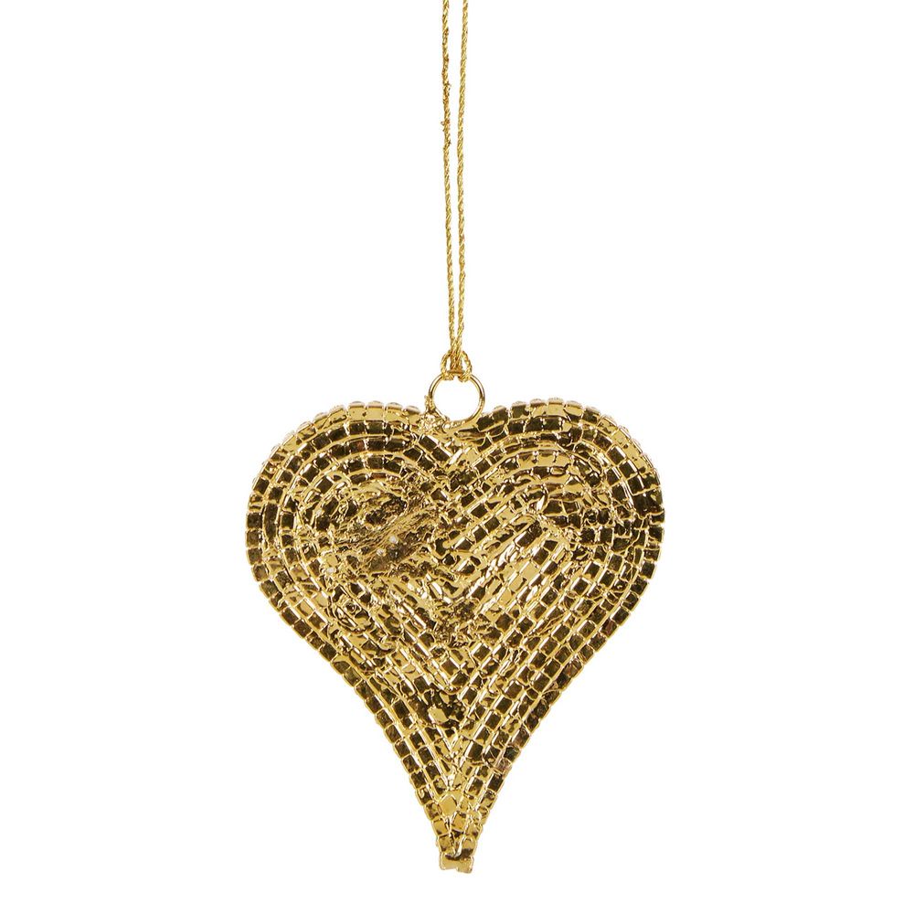 Rhinestone Cowboy Heart Ornament Small