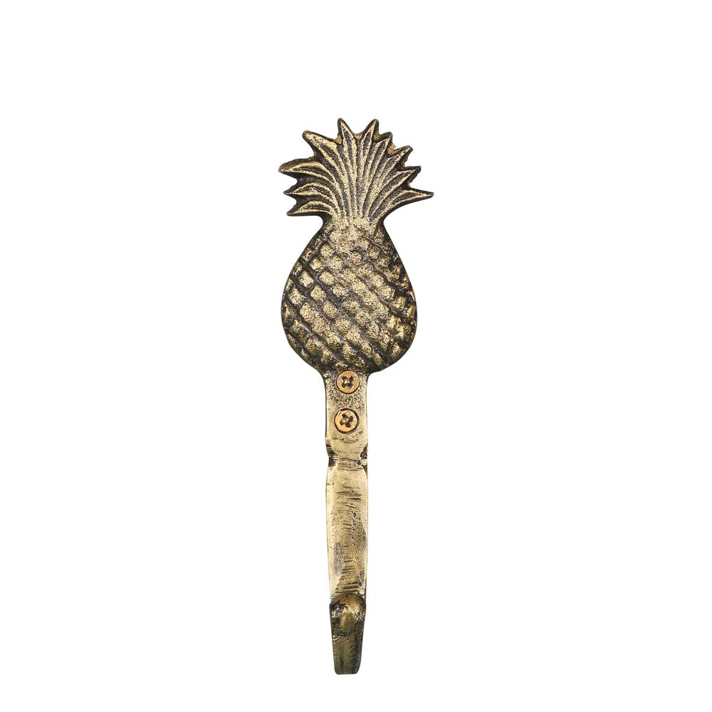Pineapple Wall Hook Antique Brass