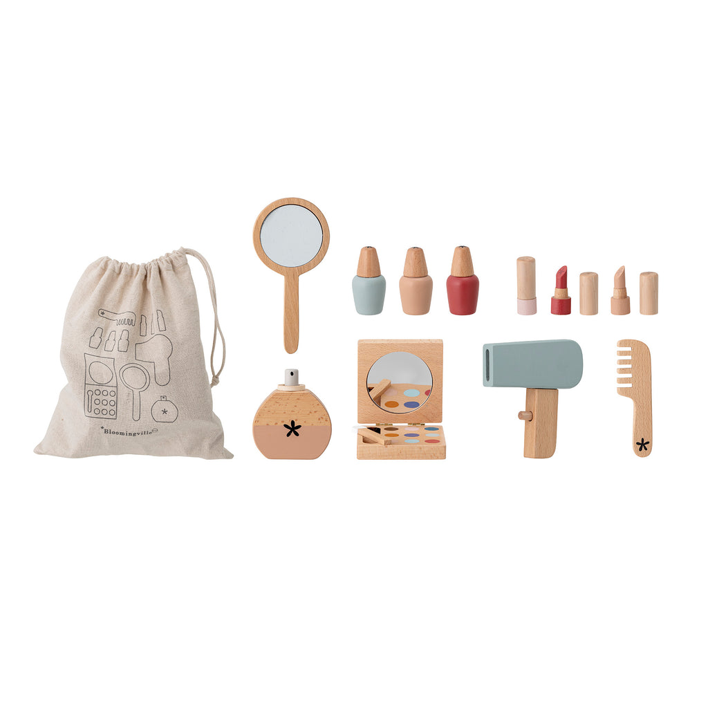 Daisy Toy Make-up set, Rose, Beech (11 Pieces)