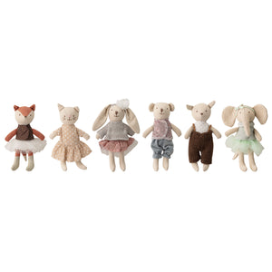 Animal friends Doll, Rose, Cotton (Set of 6)