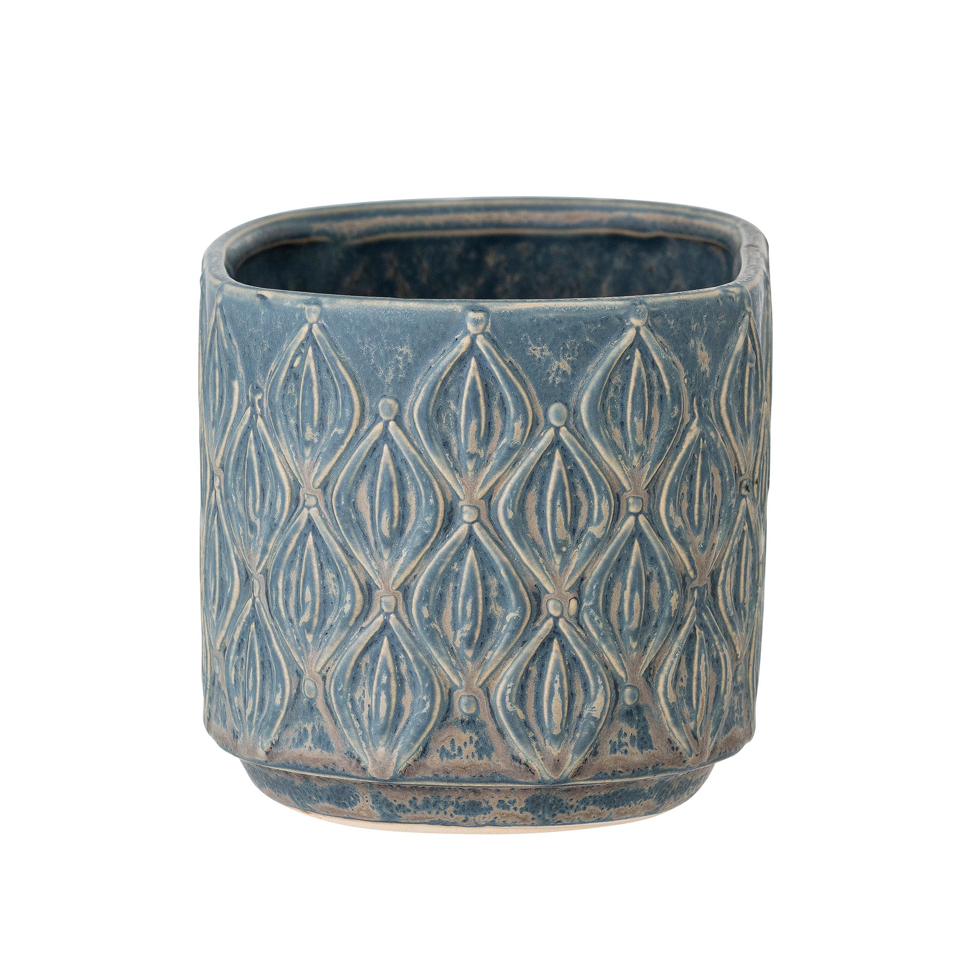 Cath Flowerpot, Blue, Stoneware