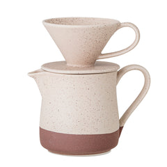 フランツ コーヒーポット ドリッパー付き ナチュラル ストーンウェア